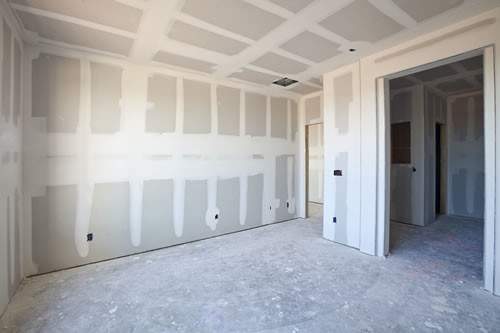 full interior renovation - drywall complete